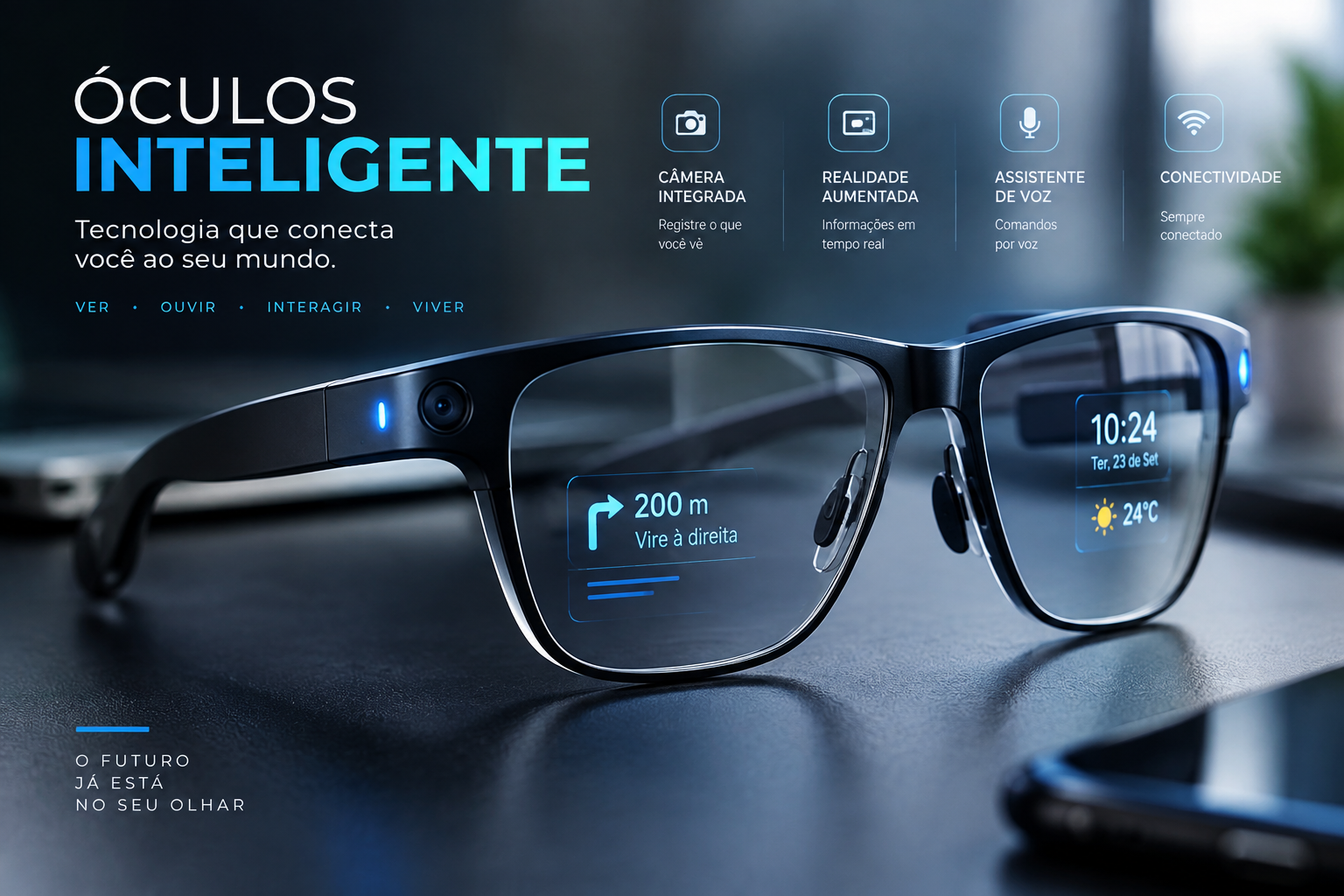 Óculos inteligentes: a tecnologia que coloca o futuro diante dos nossos olhos