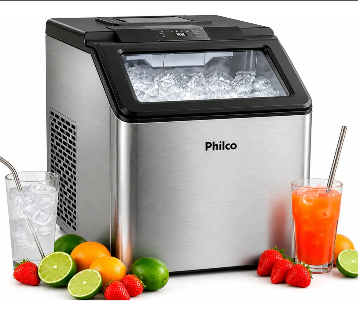Máquina Fabricadora Gelo Profissional Phico 35kg Turbo Ice